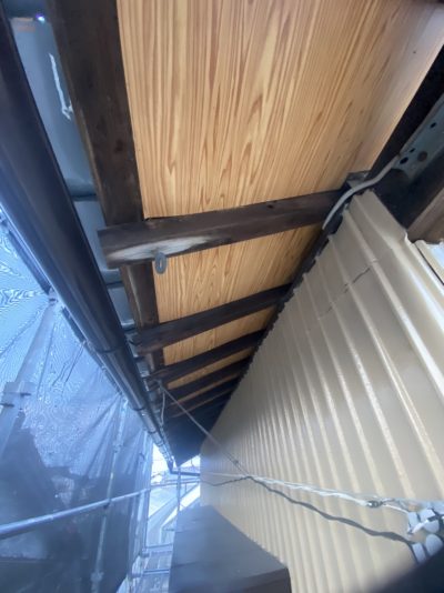 軒天貼替工事 破風塗装 稲沢市 M様邸|稲沢市の屋根塗装・外壁塗装フォーグッド | その他