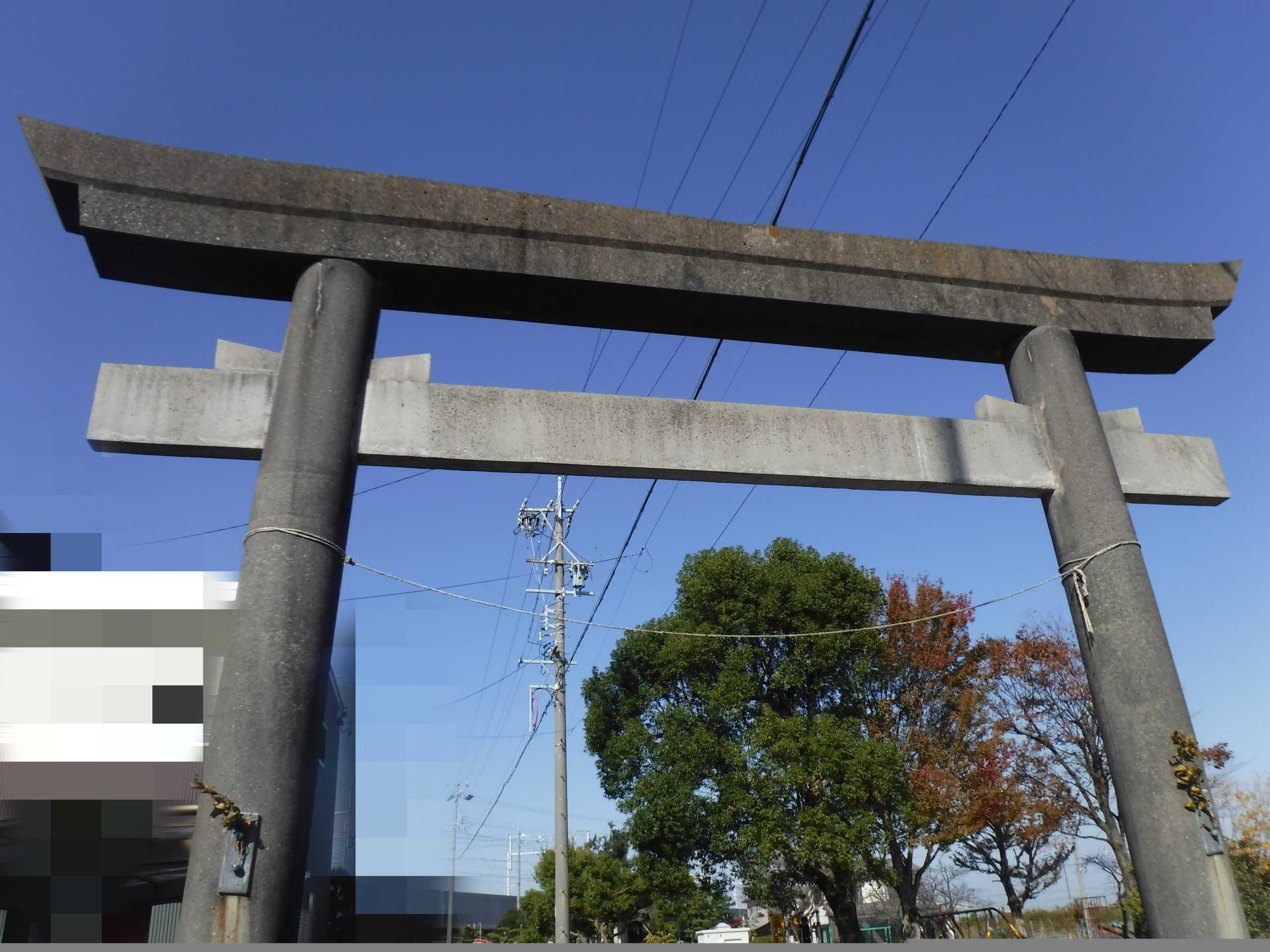 ⛩鳥居塗装⛩ 稲沢市内にて|フォーグッドの施工事例Before画像